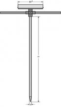 Mieten Thermometer, VA 120°C M-Fühler 150cm, Anz. 80mm