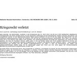 Leserbrief: „Kriegsrecht verletzt“ 6.11.15