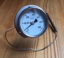 Gasdruck Zeiger Thermometer 160° C, d=250mm