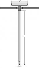 Mieten Thermometer, VA 120°C M-Fühler 150cm, Anz. 80mm