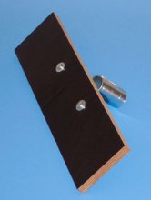 Scraper for wood burning ovens, without handle