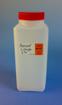 Brezellauge Inhalt 0,5l, gebrauchsfertig in Laborflasche - zum Schließen ins Bild klicken