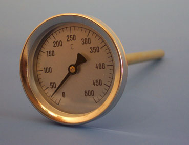 Backofenthermometer 500°C, M-Fühler 40cm, Anz. 63mm - zum Schließen ins Bild klicken