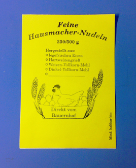 Aufkleber für Nudelverpackung 100 Stück mit Aufdruck Bild zum Schließen anclicken