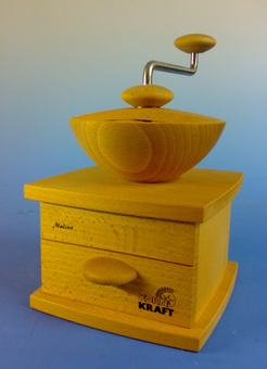 Handmühle, Modell Mulino (Kornkraft) mit Tischklammern
