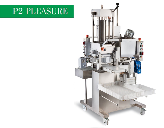 Nudelmaschine Modell P2 Pleasure Doppelwanne, Extruder Bild zum Schließen anclicken